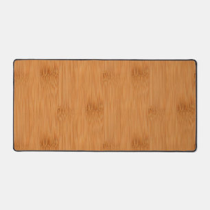 Bamboo Toast Wood Grain Look Desk Mat