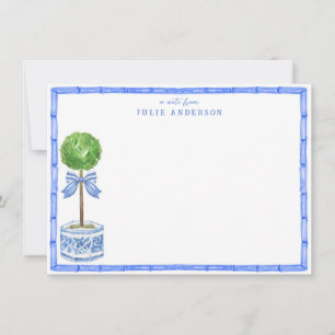 Bamboo Topiary Garden   Chinoiserie  Card