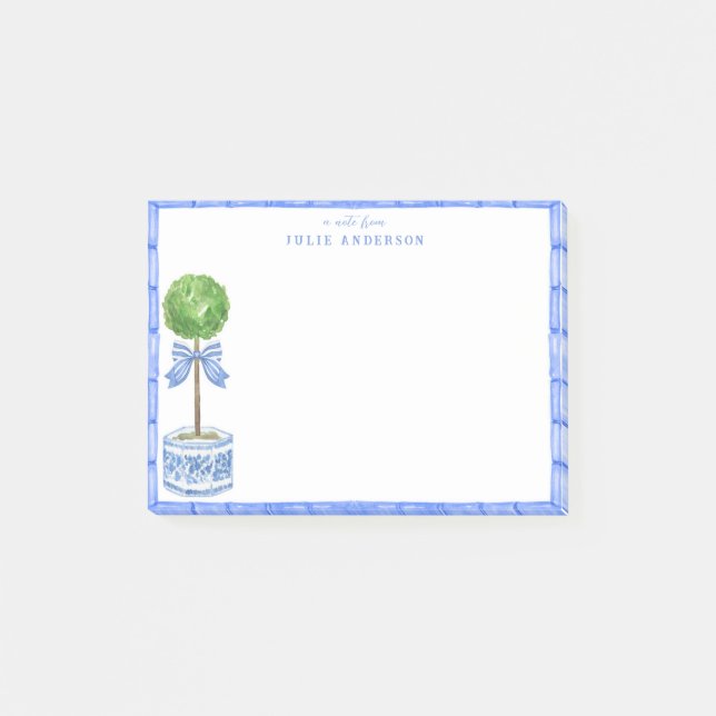 Bamboo Topiary Garden | Chinoiserie  Post-it Notes (Front)