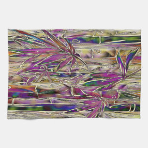 Bamboo Tree Digital Painting Original Towel