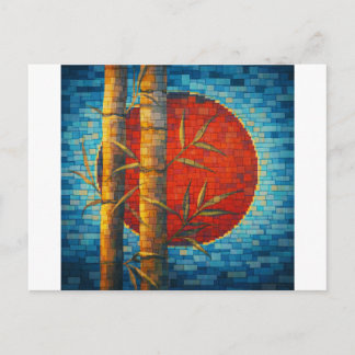 Bamboo Under the New Moon Postcard