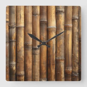 Bamboo Wall Clock