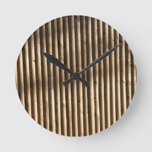 bamboo wall round clock