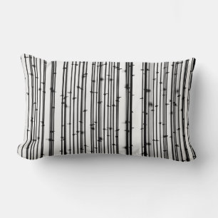 Bamboo wallpaper lumbar cushion