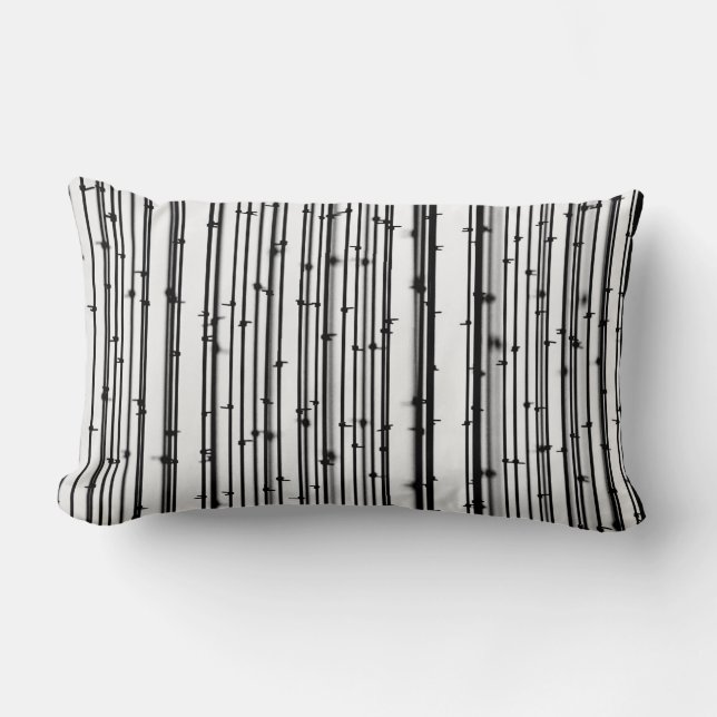 Bamboo wallpaper lumbar cushion (Front)