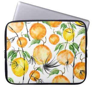 Bamboo watercolor: jungle seamless pattern. laptop sleeve
