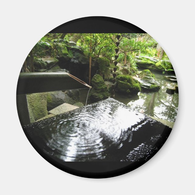 Bamboo Waterfall in Japan Magnet (Front)