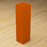 Bamboo Wine Box<br><div class="desc">Deep, rusty orange solid colour.</div>