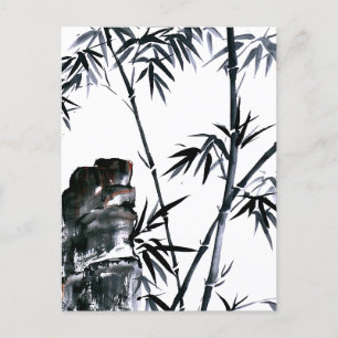 Bamboo with Stone Postcard