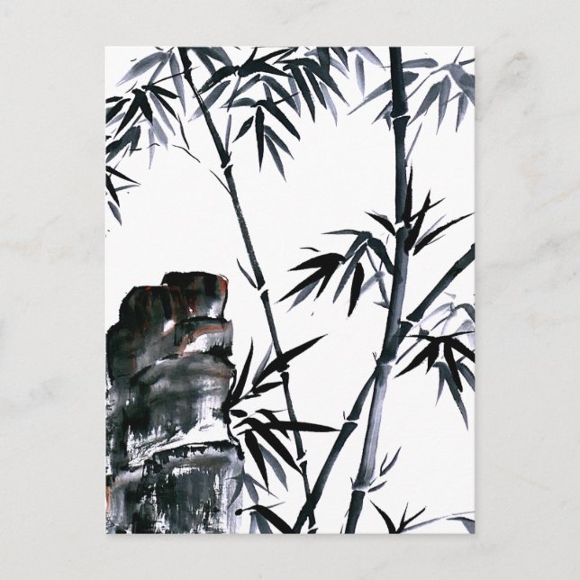 Bamboo with Stone Postcard (Front)