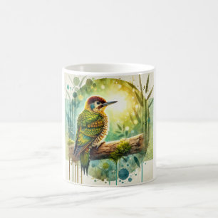 Bamboo woodpecker 110924AREF101 - Watercolor Coffee Mug