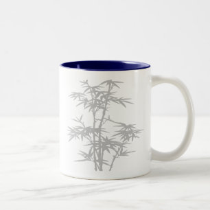 Bamboo Zen Japanese design Two-Tone Coffee Mug