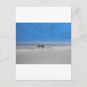 bamburgh beach postcard