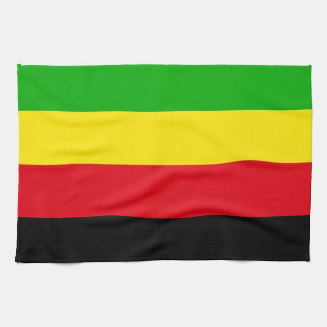 Bamileke tribe National Movement ethnic flag Tea Towel (Horizontal)