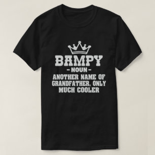 Bampy Definition Funny Meaning Cool Grandpa Gift T-Shirt