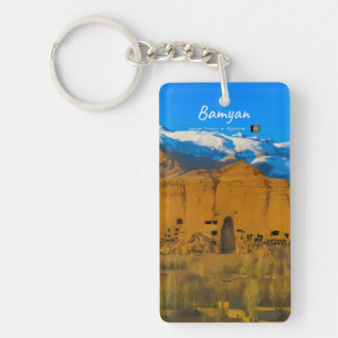Bamyan, Afghanistan - Buddha Cliff Valley Slim Key Ring