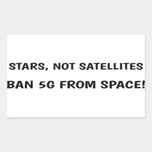 Ban 5G from space sticker