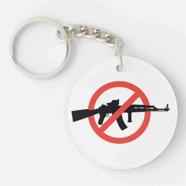 Ban Assault Rifles Key Ring (Front)