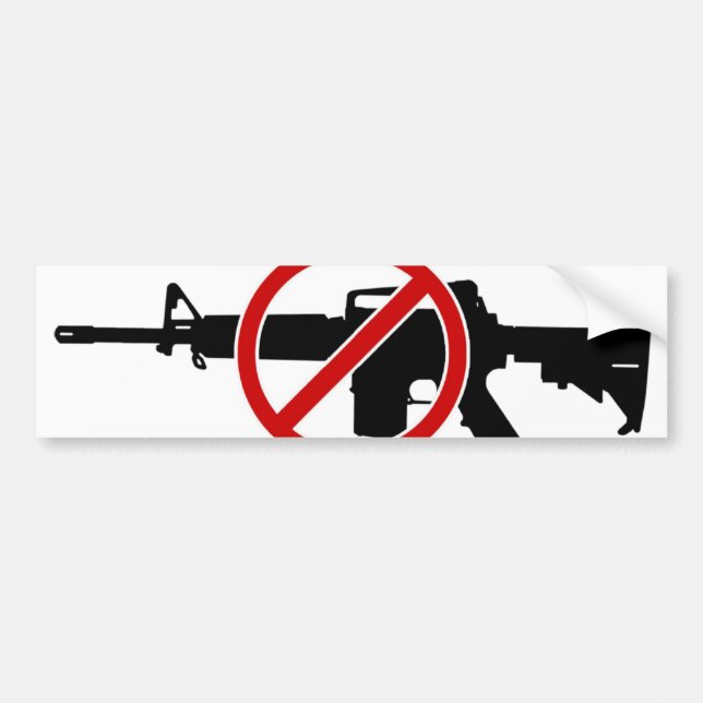 Ban Assault Rifles NOW! Bumper Sticker (Front)