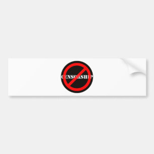 Ban Censorship Bumper Sticker