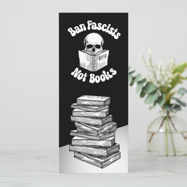 Ban Fascists Not Books Bookmark Save The Date (Standing Front)