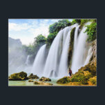 Ban Gloc Waterfall, Vietnam Postcard<br><div class="desc">Scenic photograph of Ban Gloc Waterfall in Vietnam</div>