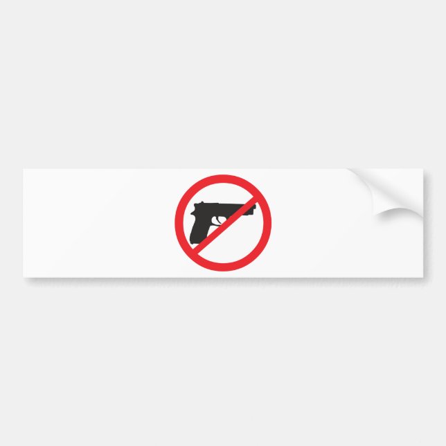 Ban Guns Anti-Gun Pacifist Bumper Sticker (Front)