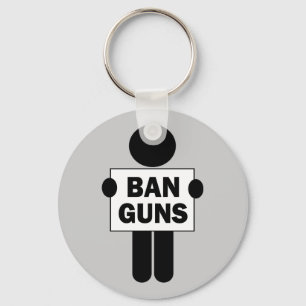 Ban Guns Key Ring