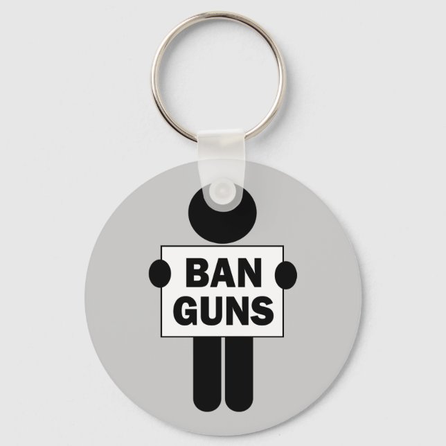 Ban Guns Key Ring (Front)