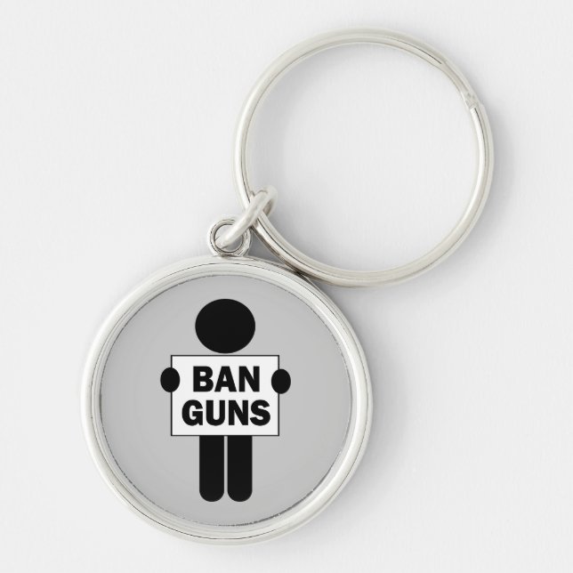 Ban Guns Key Ring (Front)