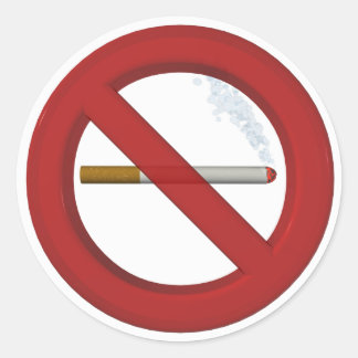 Ban on sticker smoking