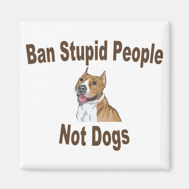 Ban Stupid People Magnet (Front)