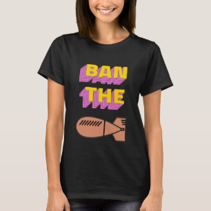 Ban The Bomb Hippy 60s Peace Festival Surf Summer T-Shirt