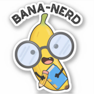 Bana-nerd Funny Fruit Nerd Pun 