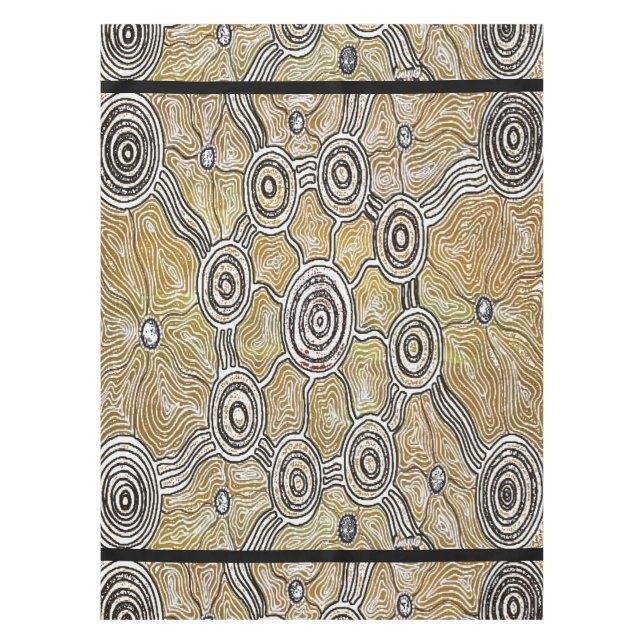 Banagan Aboriginal Art Tablecloth (Front)