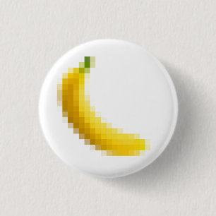 Banana 3 Cm Round Badge