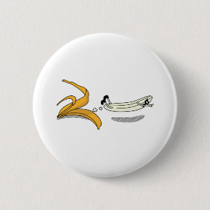 BANANA! 6 CM ROUND BADGE