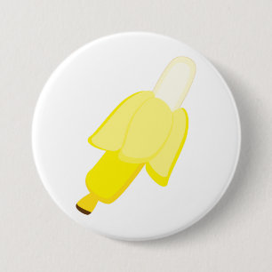 Banana 7.5 Cm Round Badge