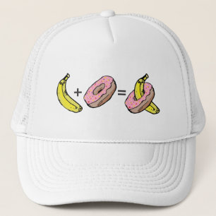 Banana and Doughnut Trucker Hat