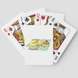 Banana and Pancakes Breakfast Fun Food  Playing Cards