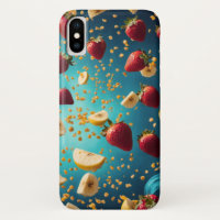 banana and strawberry pieces