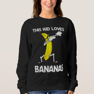 Banana Art For Kids Boys Berry Fruit Smoothie Sweatshirt