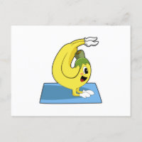 Banana at Yoga on Yoga mat