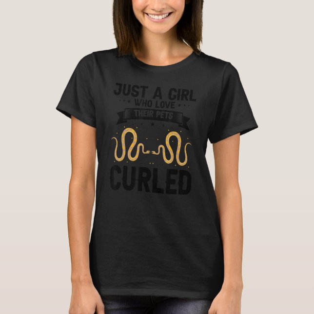 Banana Ball Python and Noodle Reptile Designs 19 T-Shirt (Front)