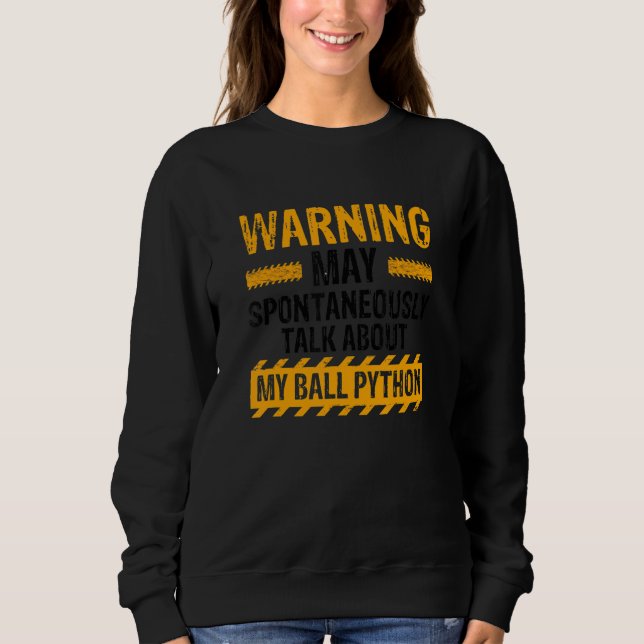Banana Ball Python and Noodle Reptile Designs 34 Sweatshirt (Front)