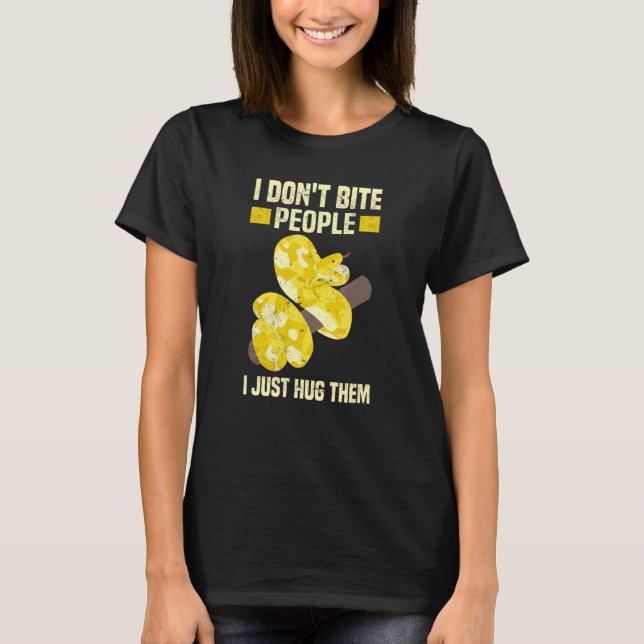 Banana Ball Python  Snake Reptile 1 T-Shirt (Front)