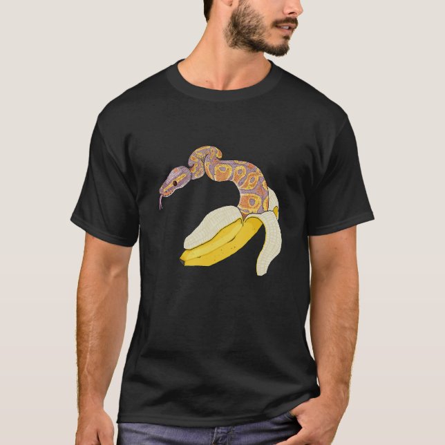 Banana Ball Python Snake Reptile Herpetologist Oph T-Shirt (Front)