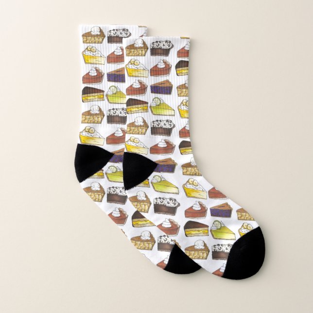 Banana Blueberry Key Lime Pumpkin Boston Cream Pie Socks (Pair)