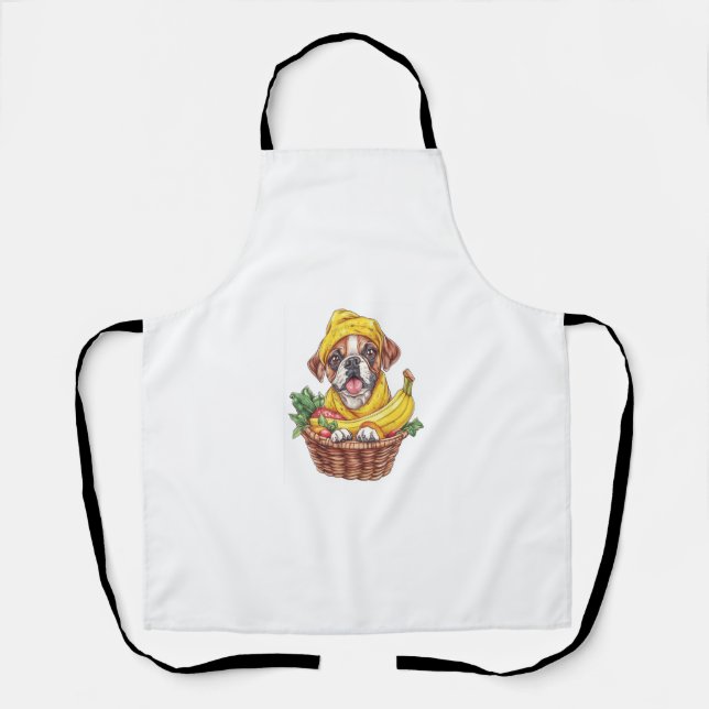 Banana Boxer � Funny Fruit Dog Apron (Front)