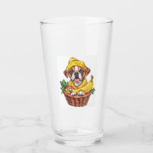 Banana Boxer � Funny Fruit Dog Glass